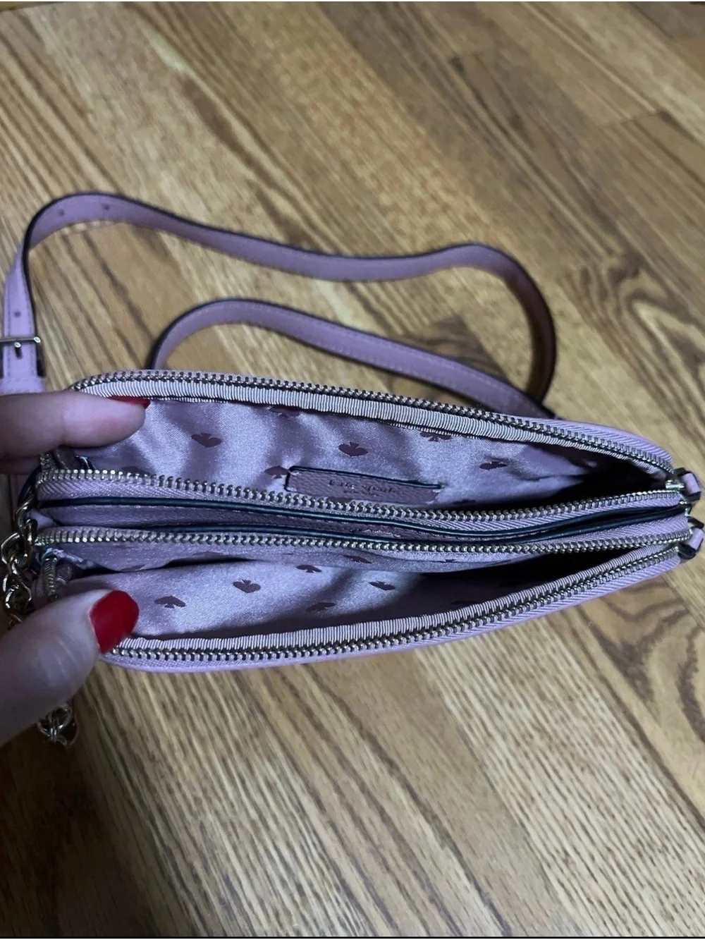kate spade Pink Floral Crossbody Camera Bag